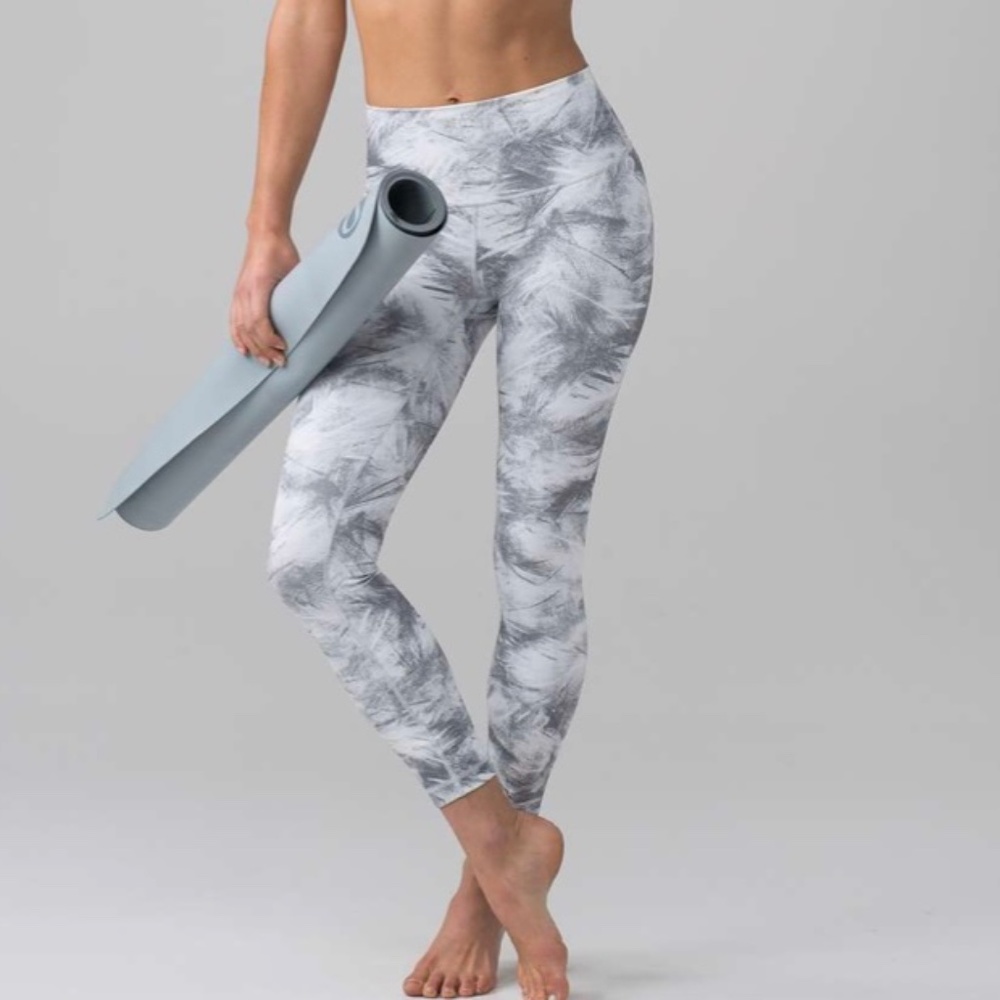 Lululemon Wunder Under Hi-Rise 7/8 Tight- Breeze By White Light Cast